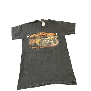 Harley Davidson Black Graphic Shirt 100% Cotton Jacksonville NC Forty Five WLA S